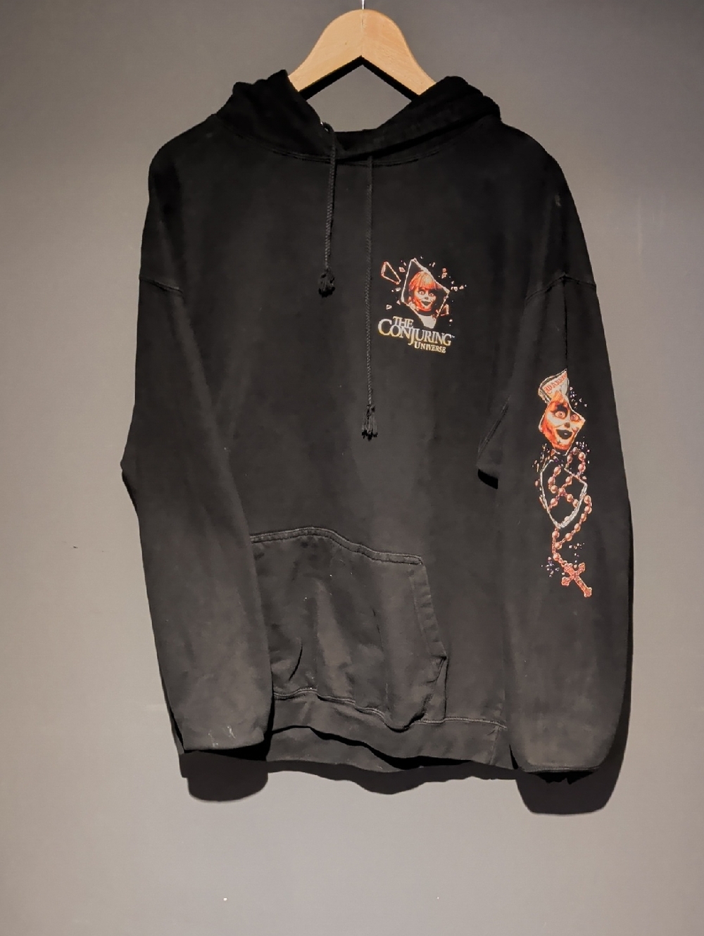 The Conjuring Universe Black Graphic Hoodie - Men